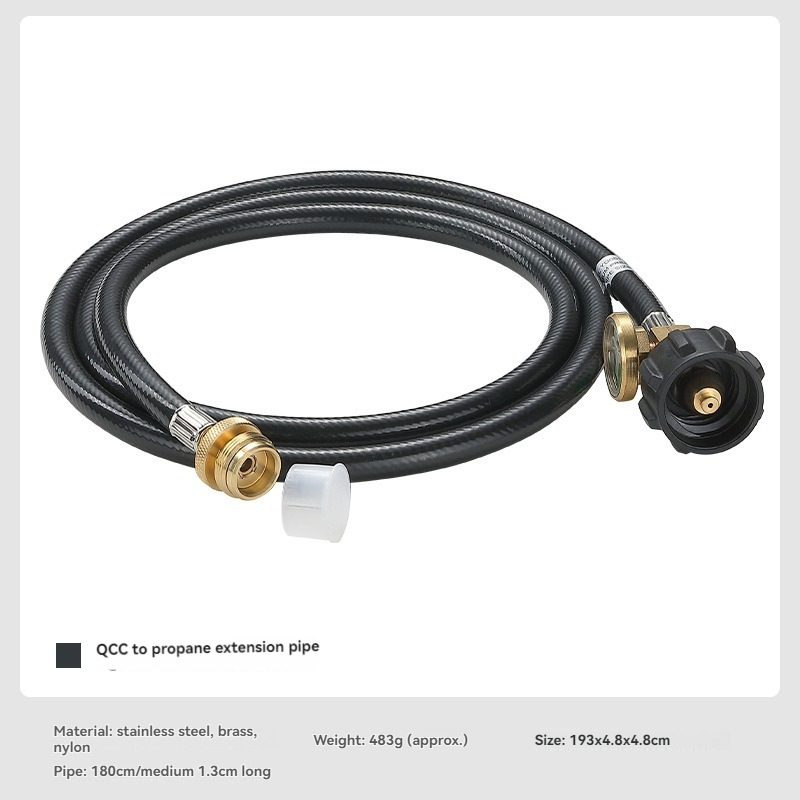 Tools Qcc - ท่อต่อแก๊ส CAMPINGMOON PZ-106 QCC เป็นโพรเพน สำหรับถังแก๊สอเมริกาเหนือ