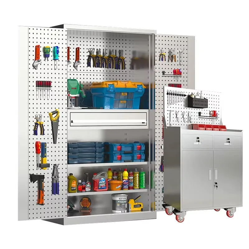Tools For Metal Workshop - ตู้เก็บเครื่องมือสแตนเลส 304 แบบปรับแต่งได้ โต๊ะทำงานโลหะขนาดใหญ่สำหรับจัดเก็บเครื่องมืออย่างมีประสิทธิภาพในโรงงาน
