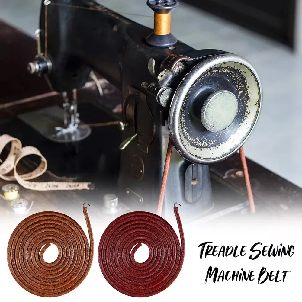 Mechanical Workshop Tools And Equipment - เข็มขัดหนัง1X พร้อมตะขอสำหรับ mesin jahit SINGER ในครัวเรือนบ้านจักรเย็บผ้าเก่าอุปกรณ์เครื่องมือเย็บผ้า