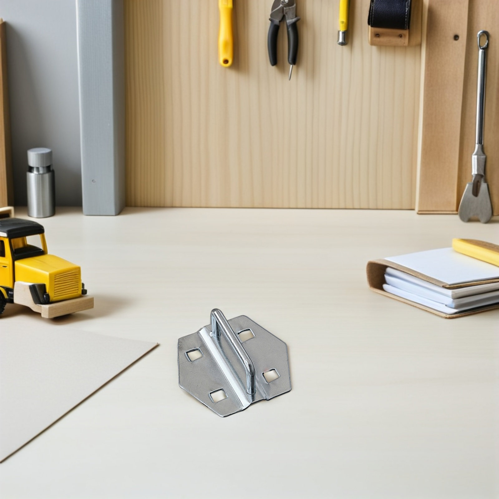 Workshop Tools.Hanging Board - ชุดตะขอแขวนอุปกรณ์ 5 ชิ้น สำหรับจัดระเบียบแผงเพ็กบอร์ด ตะขอแขวนผนังสำหรับเก็บเครื่องมือในห้องทำงานหรือโรงรถ