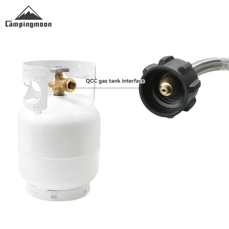 Tools Qcc - CAMPINGMOON PZ-105 เตาแก๊สโพรเพนแบบหยาบพร้อมท่อต่อ QCC สำหรับตั้งแคมป์กลางแจ้ง เตาบาร์บีคิวแก๊ส