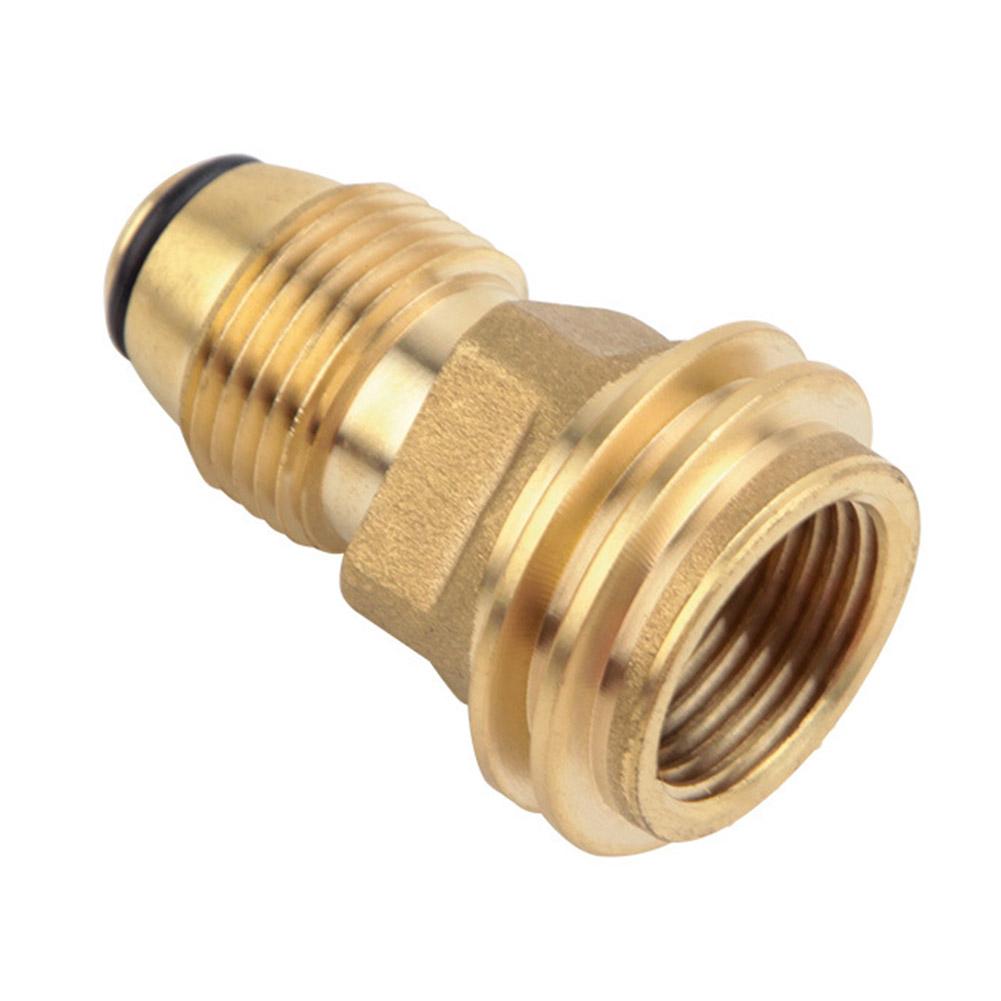 Tools Qcc - อะแดปเตอร์ทองเหลืองสำหรับวาล์วบริการถังโพรเพน LP แบบ POL ไปยังช่องต่อ QCC