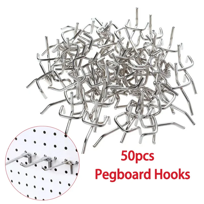Workshop Tools.Hanging Board - Pegboard Hooks 50 ชิ้น Pegs Board