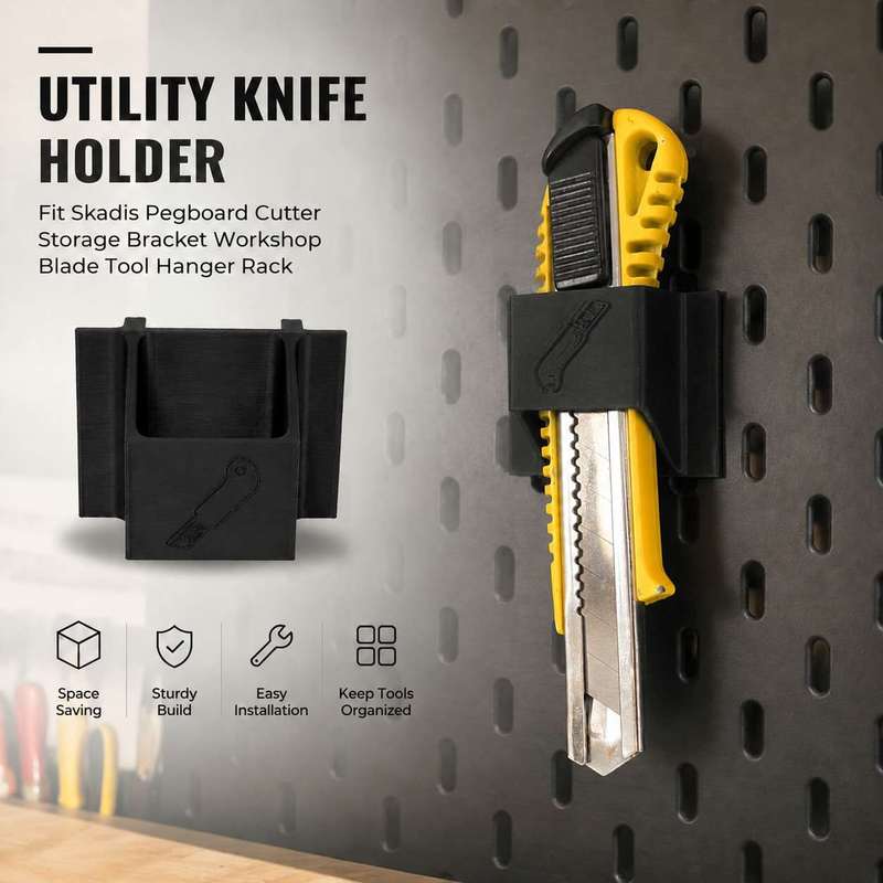 Workshop Tools.Hanging Board - ที่แขวนมีดอเนกประสงค์สำหรับแผ่นเพ็กบอร์ด ใช้ได้กับมีดอเนกประสงค์ Skadis สำหรับจัดเก็บเครื่องมือในโรงงาน