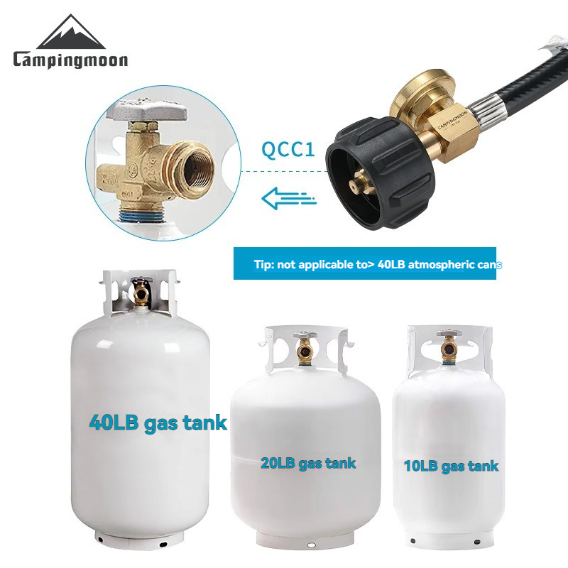 Tools Qcc - สายต่อแก๊ส CAMPINGMOON PZ-106 QCC เป็นโพรเพน 5-40BL