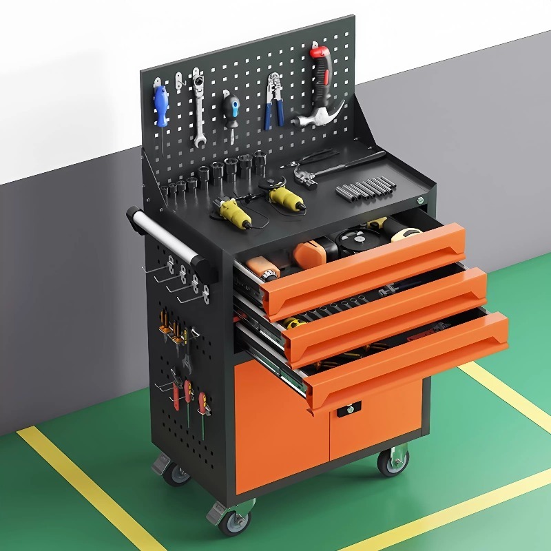 Workshop Tools Box - รถเข็นเครื่องมือซ่อมรถยนต์, ลิ้นชัก, อุปกรณ์ซ่อมแซม, กล่องแบบเข็น, ตู้เครื่องมือเคลื่อนที่อเนกประสงค์, สำหรับช่างซ่อม