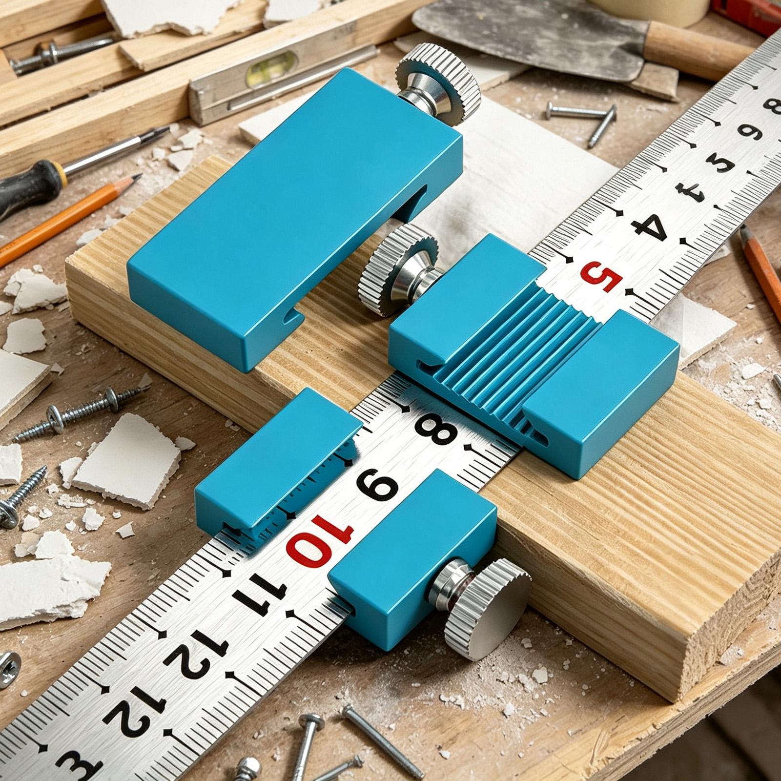 Workshop Tools For Carpentry - เครื่องมือช่างไม้ ไม้บรรทัดช่างไม้ บล็อกกำหนดตำแหน่งสำหรับงานไม้ ไม้บรรทัดเหล็กสำหรับงานก่อสร้าง งานบ้าน และอุตสาหกรรม