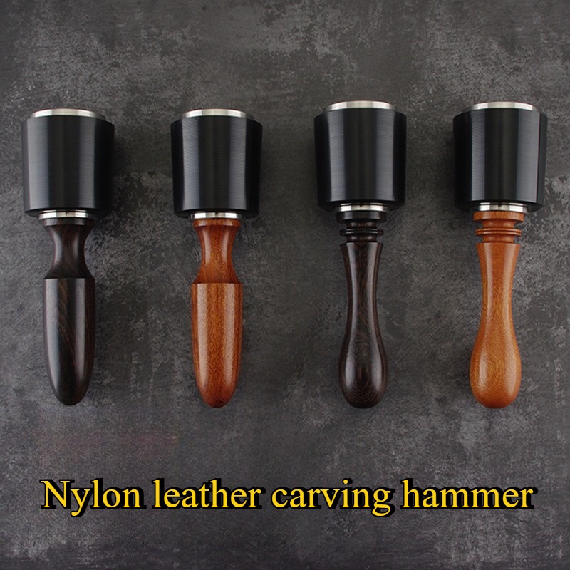 Workshop Tools For Carpentry - 190/195 มม.หนังแกะสลักค้อนหนังทําเครื่องมือ DIY Leathercraft แกะสลักตัดอุปกรณ์เสริมไม้ Handle