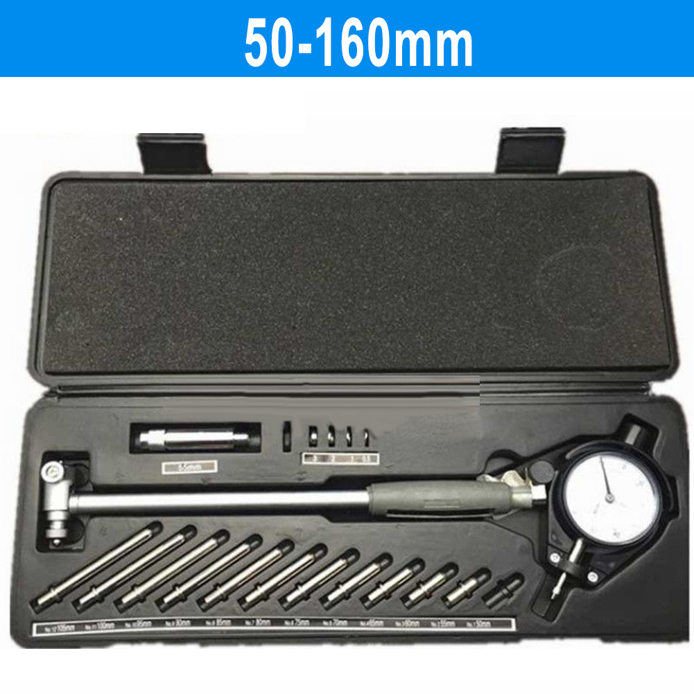 Workshop Tools Engineering - เกจวัดขนาดรูแบบดิจิตอลที่มีความแม่นยำ 0.01 มม. พร้อมชุดหัววัด 12 ชิ้นสำหรับการวัดเส้นผ่านศูนย์กลางภายในอย่างแม่นยำในงานวิศวกรรมและโรงงาน