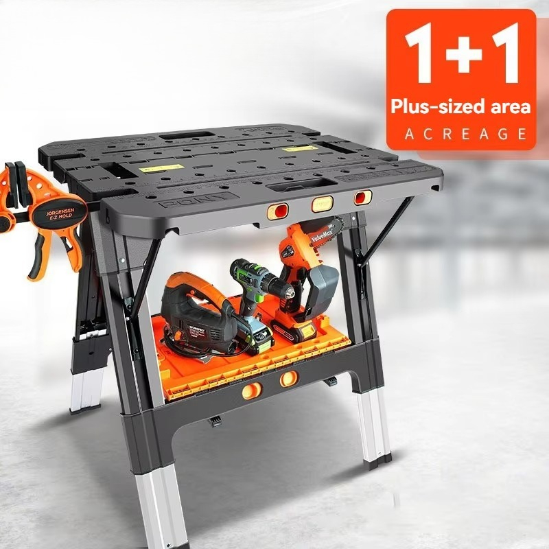 โต๊ะทำงานพับได้แบบพกพาพร้อมแท่ - Workbench Portable Fold บทวิจารณ์และราคา