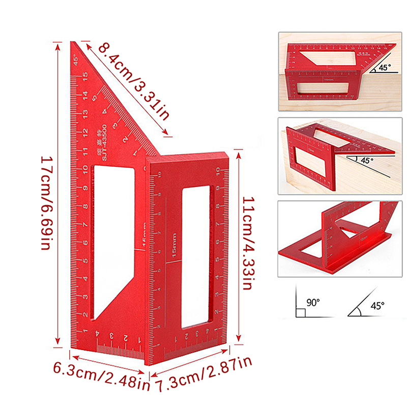 ไม้บรรทัดวัดมุมอเนกประสงค์ 45  - Workshop Tools For Carpentry บทวิจารณ์และราคา