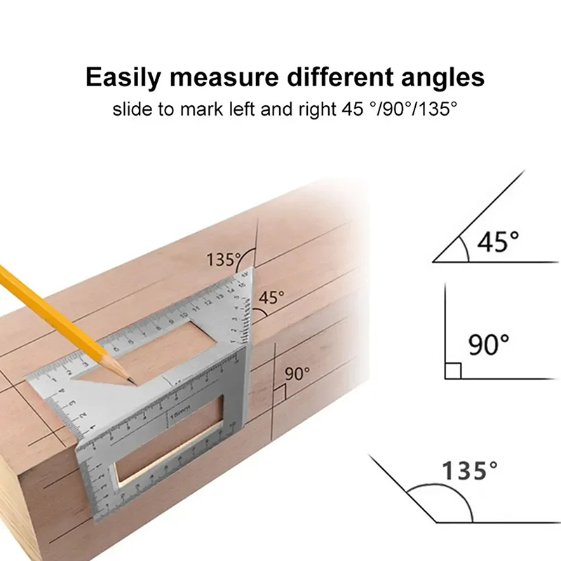 ไม้บรรทัดวัดมุมอเนกประสงค์ 45  - Workshop Tools For Carpentry บทวิจารณ์และราคา
