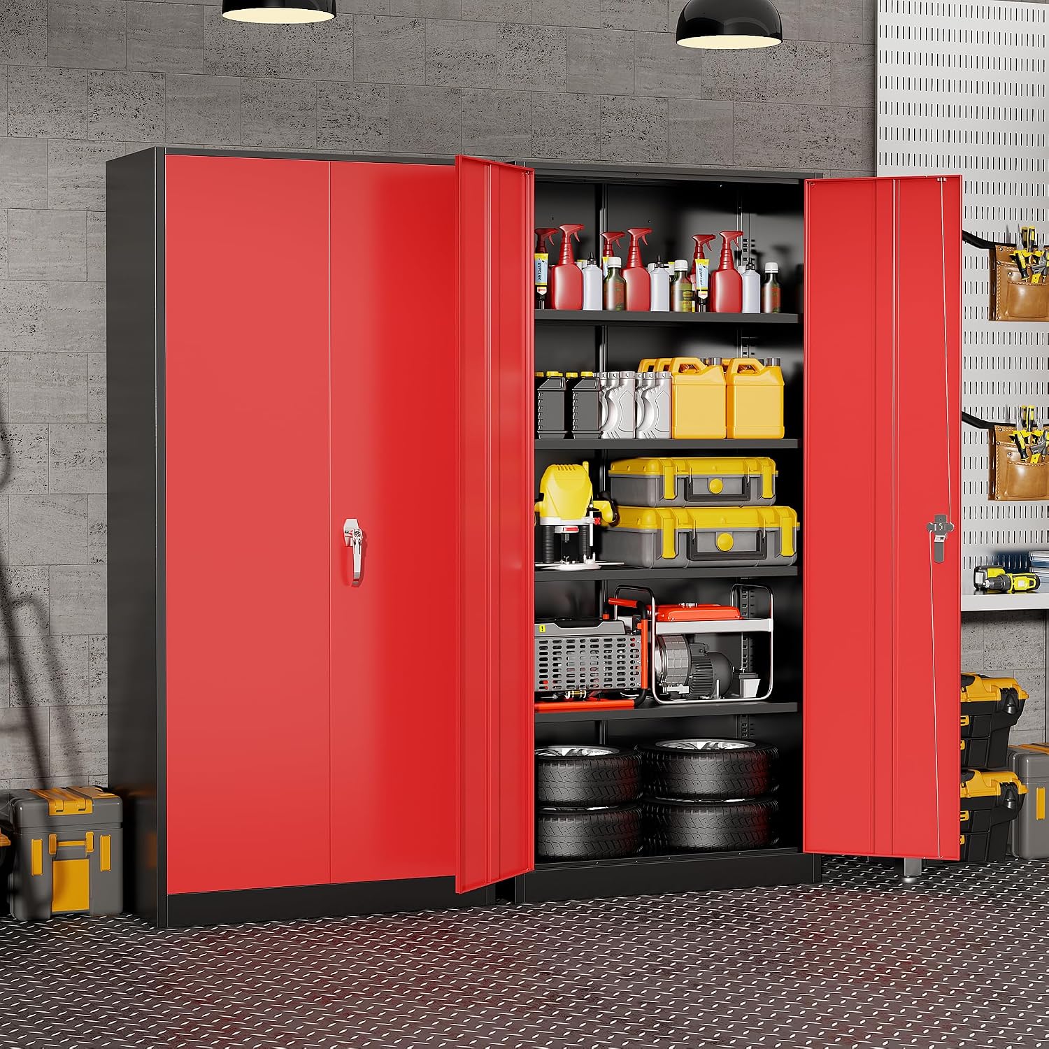 ตู้เก็บของโลหะสำหรับงานหนัก, ต - Tools For Garage Workshop บทวิจารณ์และราคา