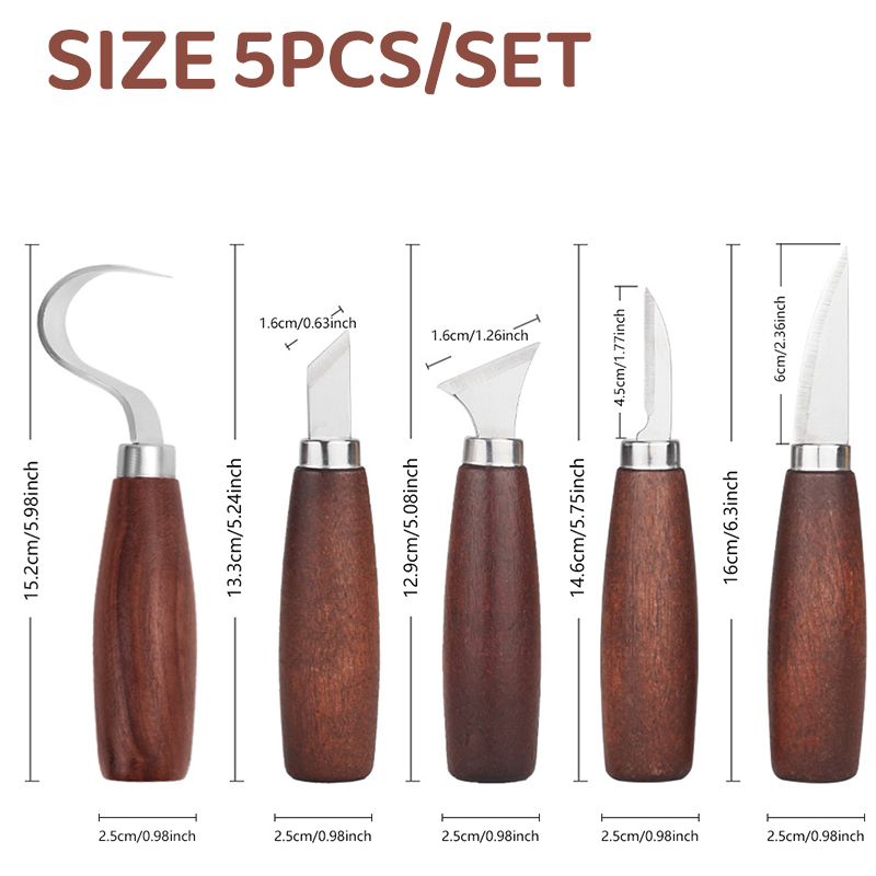 ชุดเครื่องมือแกะสลักไม้ 5 ชิ้น - Chisel Set Wood บทวิจารณ์และราคา