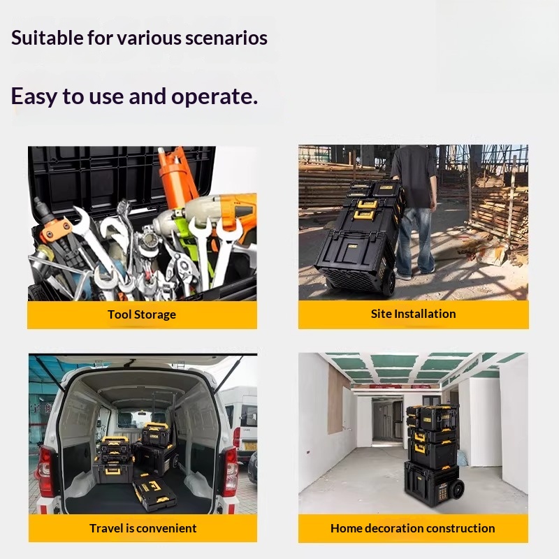 กล่องเครื่องมือแบบซ้อนได้ แข็ง - Workshop Garage Tools Manufacturer บทวิจารณ์และราคา