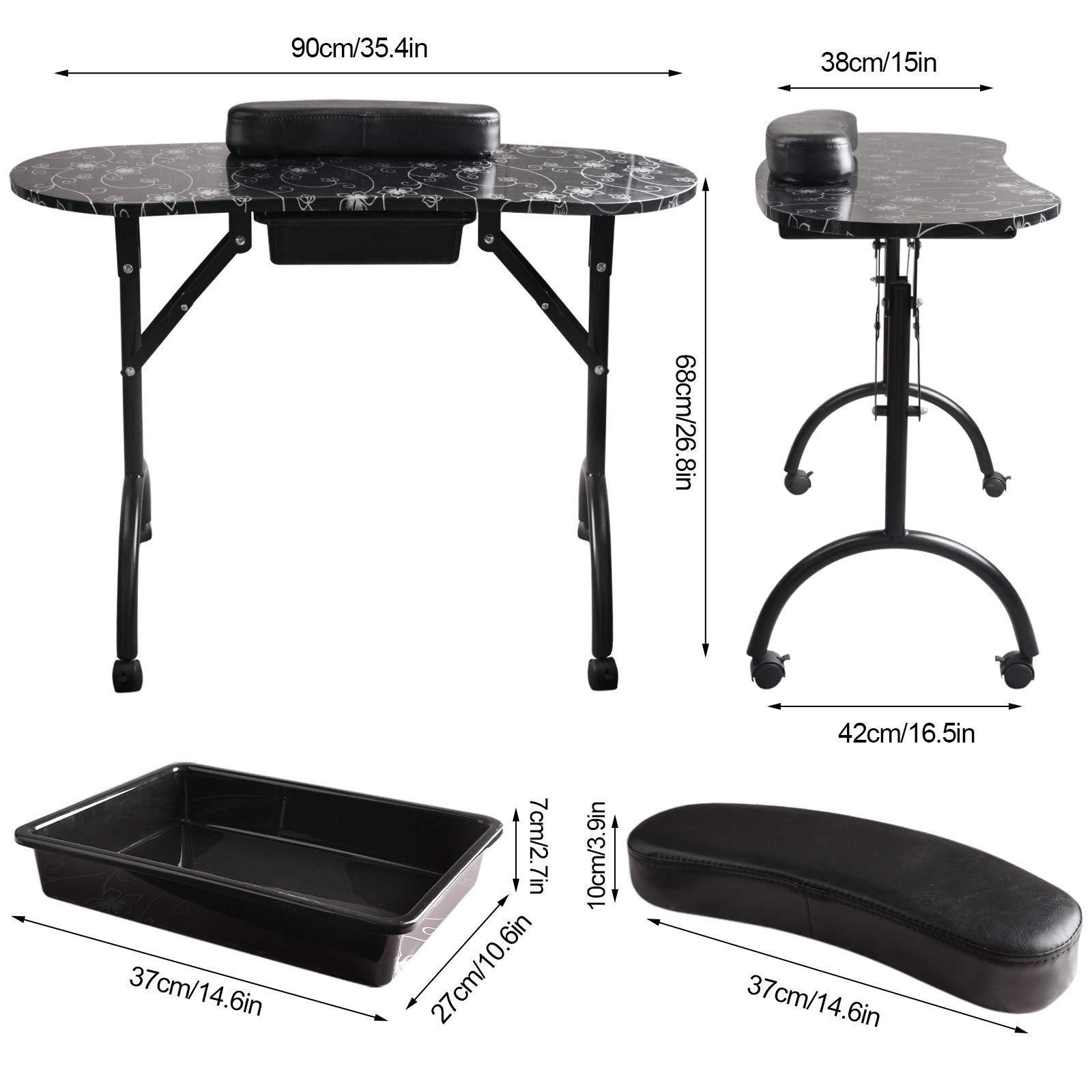 โต๊ะทำเล็บลายสวยทันสมัย โต๊ะทำ - Workbench Portable Fold บทวิจารณ์และราคา