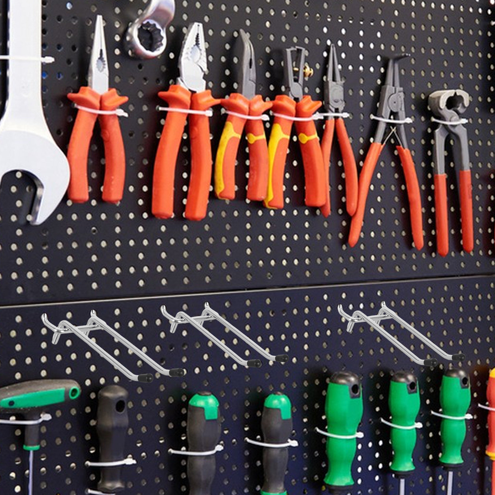 ตะขอแขวนผนังแบบแข็งแรง 6 ชิ้น  - Workshop Tools.Hanging Board บทวิจารณ์และราคา