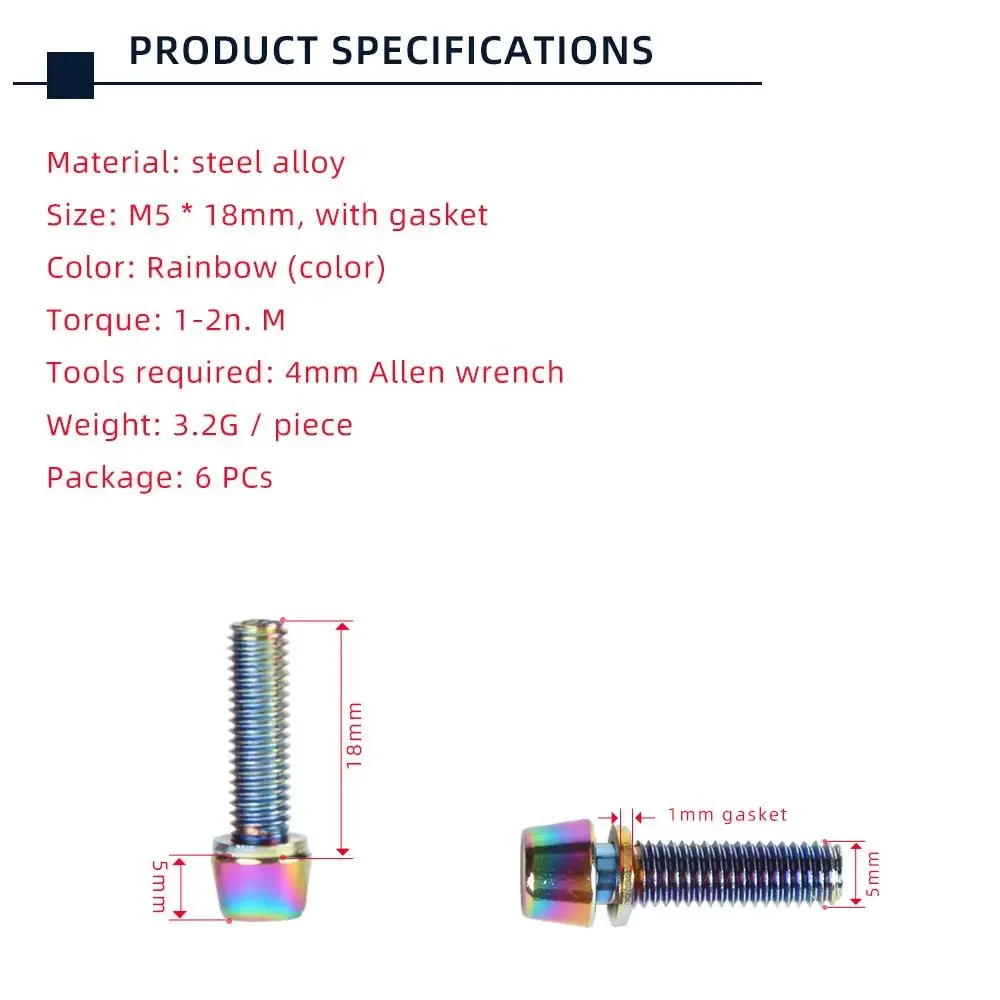 TANKE ชุดสกรู M5 * 18 15 มม. 6 - Screw Organizer Kit บทวิจารณ์และราคา
