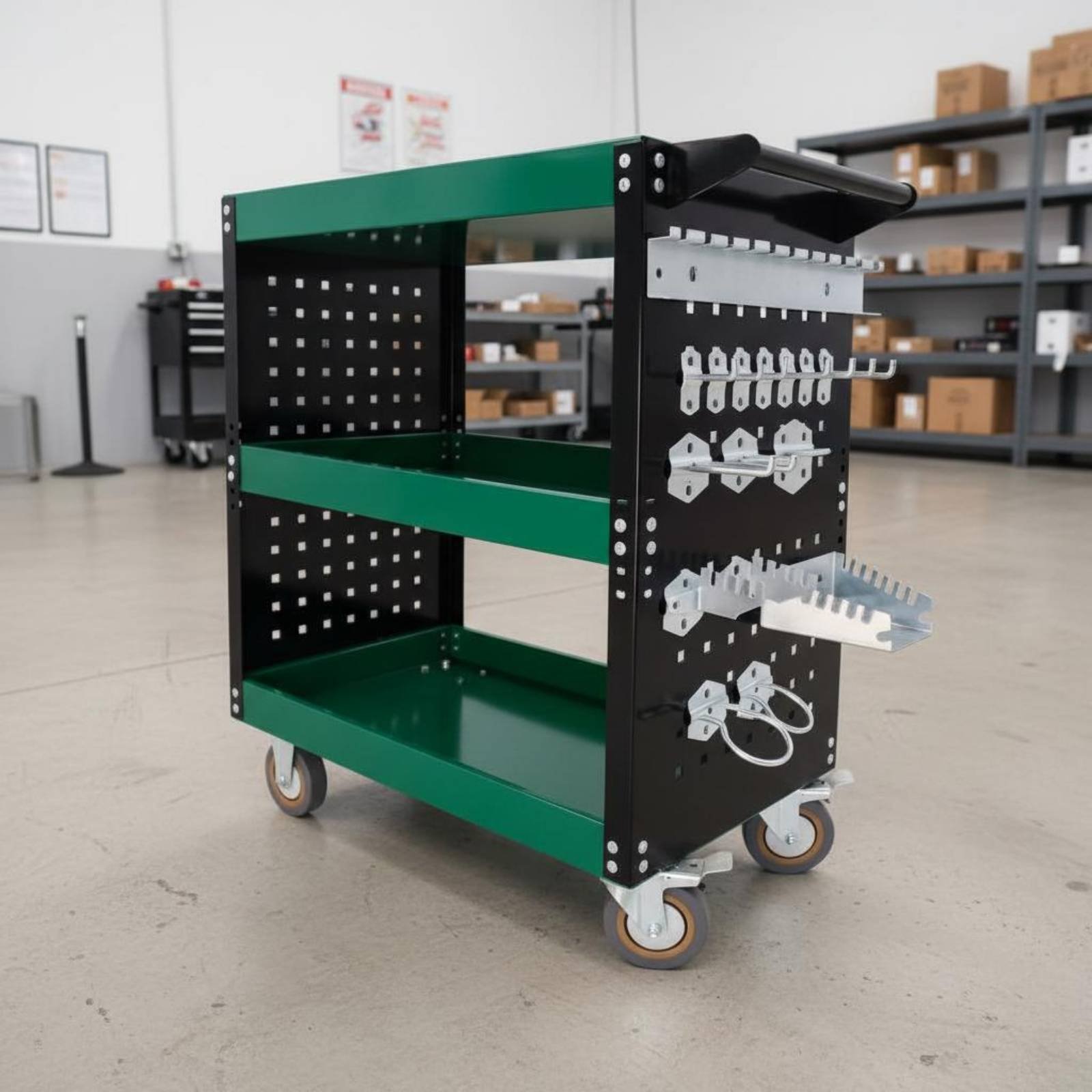 รถเข็นเครื่องมือ 3 ชั้น แผ่นเห - Tools For Garage Workshop บทวิจารณ์และราคา