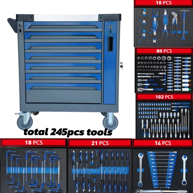 ตู้เก็บเครื่องมือเหล็กแบบมีล้อ - Tools For Garage Workshop บทวิจารณ์และราคา