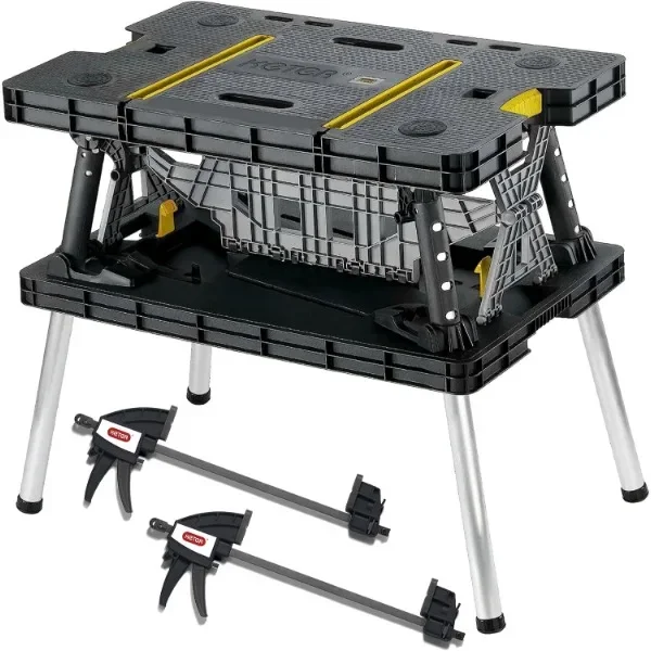 แบบพกพาพับโต๊ะทํางานเครื่องมือ - Workbench Portable Fold บทวิจารณ์และราคา
