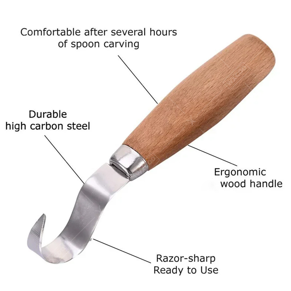 มีดแกะสลักไม้ WXCOO แบบโค้งมน  - Workshop Tools For Carpentry บทวิจารณ์และราคา