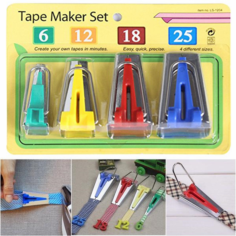ชุด 4 ขนาดอุปกรณ์เย็บผ้า BIAS  - Mechanical Workshop Tools And Equipment บทวิจารณ์และราคา