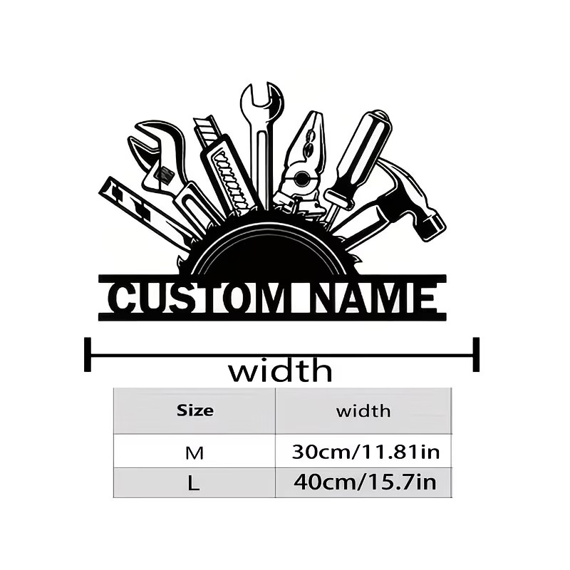 งานศิลปะติดผนังโลหะรูปเครื่องม - Tools Name In Workshop บทวิจารณ์และราคา