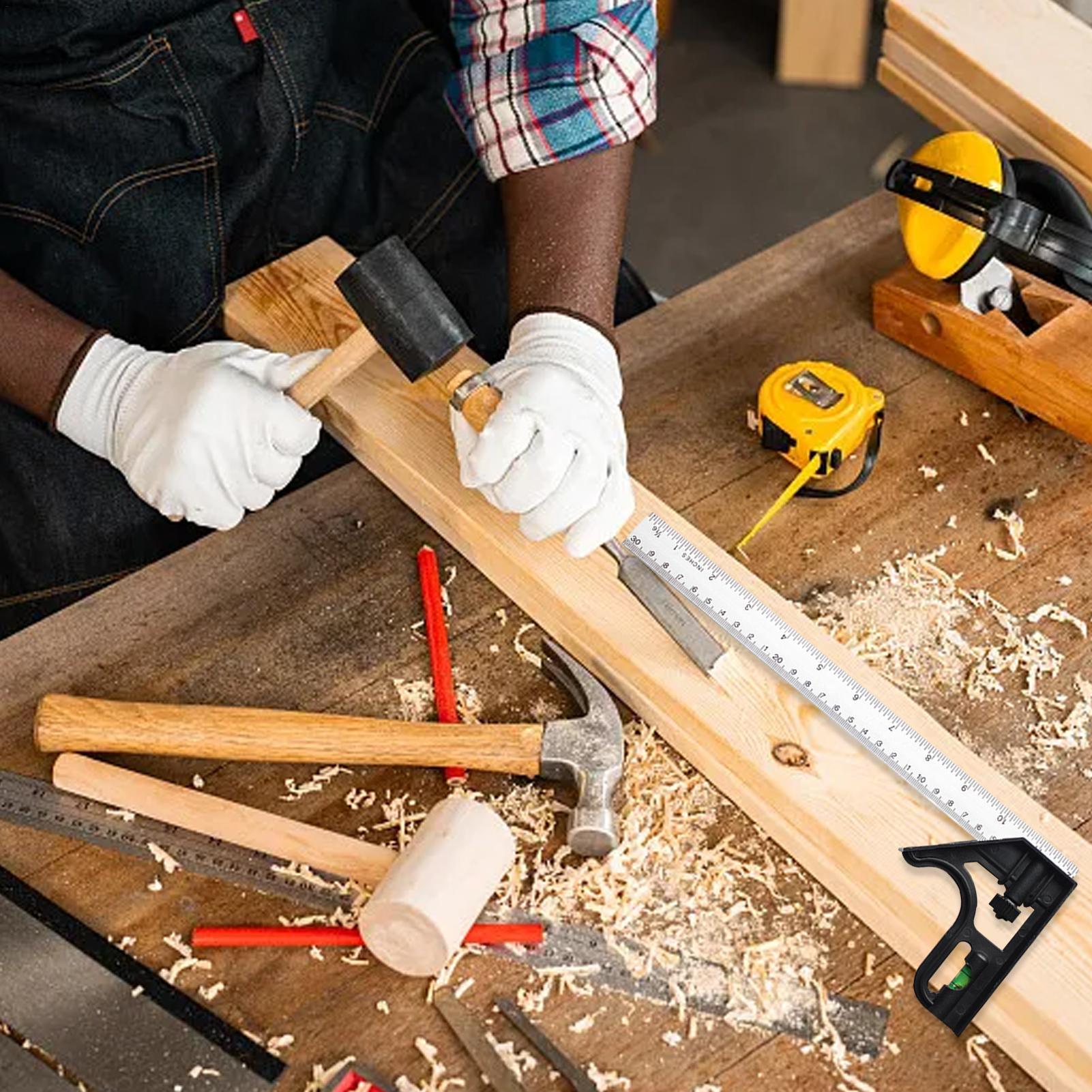 ไม้บรรทัดเหล็กกล้าไร้สนิมแบบมุ - Workshop Tools For Carpentry บทวิจารณ์และราคา
